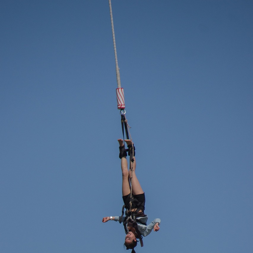 bungee trampoline action